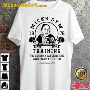 Micks Gym Boxing Boxer Eat Lightning Crap Thunder Motivational T-Shirt