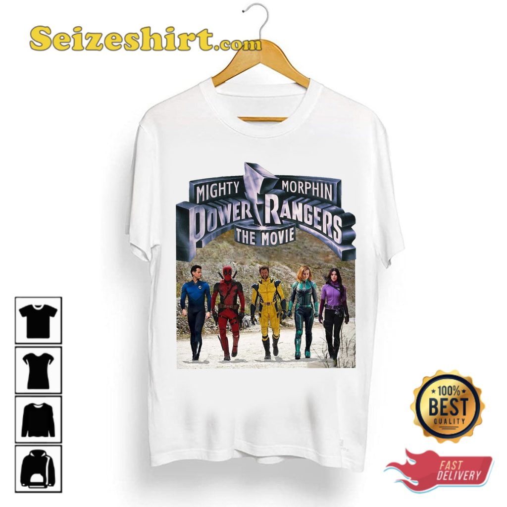 Power Rangers Wolverine Mighty Morphin Power Rangers The Movie Wolverine And The X-men Unisex T ...
