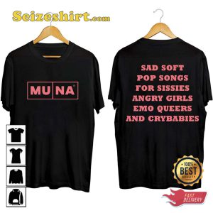 Muna Eras Tour Sad Soft Pop Songs Cincinnati Eras Concert T-Shirt