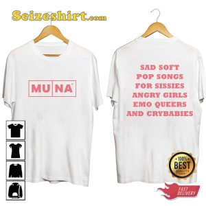 Muna Eras Tour Sad Soft Pop Songs Cincinnati Eras Concert T-Shirt