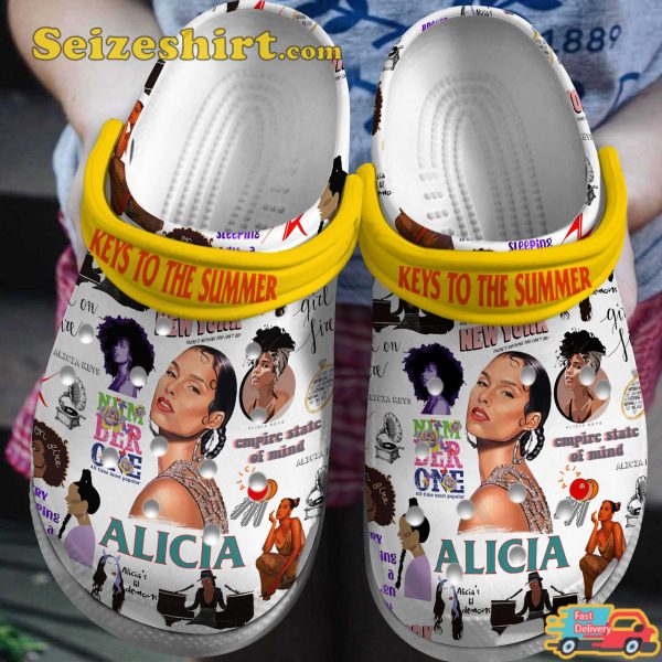 My Boo Alicia Keys Music Girl on Fire Coochie Shoes Comfortable Music Clogs