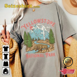 National Park 63 Yellowstone Bohemian Style T-Shirt