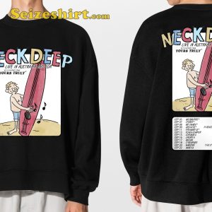 Neck Deep Live In Australia And Asia Tour 2023 With Supporter From Yours Truly Double Sided T-Shirt