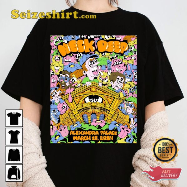 Neck Deep UK Pop-punk Kings Alexandra Palace Music T-Shirt