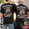 Never Underestimate An Old Man With A Military Backgound Veterans T-Shirt