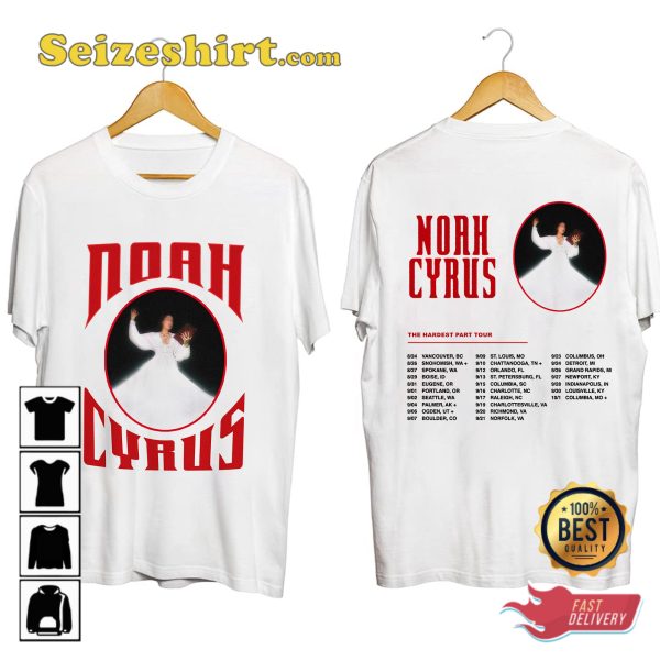 Noah Cyrus The Hardest Part Tour 2023 T-shirt