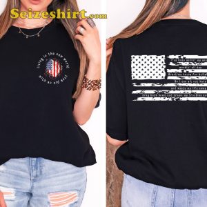 Oliver Anthony Living In The New World American Flag Unisex Rich Men 2 Sides T-Shirt