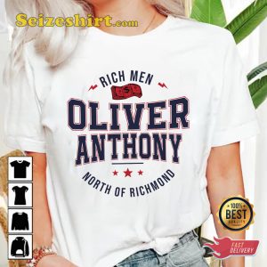 Oliver Anthony Rich Men Virginia  Country Vibes Music T-Shirt
