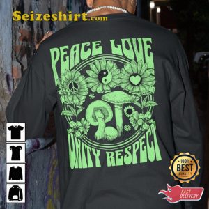 Peace Love Unity Respect Rave Outfit Festival Unisex T-Shirt