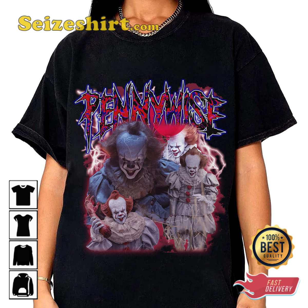 Pennywise It Movie The Evil Dancing Clown Horror Costume T-Shirt