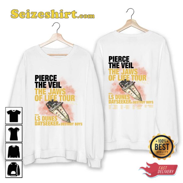 Pierce The Veil Tour 2023 The Jaws Of Life Tour T-shirt