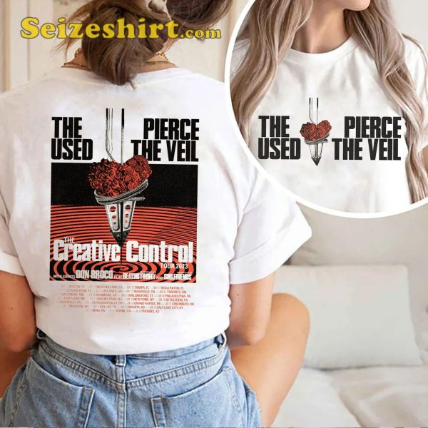 Pierce The Veil And The Used Tour 2023 Concert T-Shirt