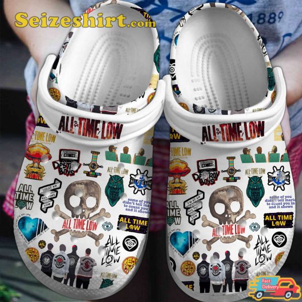 Pop-Punk Passion All Time Low Music Vibes Comfort Clogs