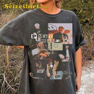 Post Malone Vintage Graphic I d Be Crying Tour 2023 Concert T-Shirt