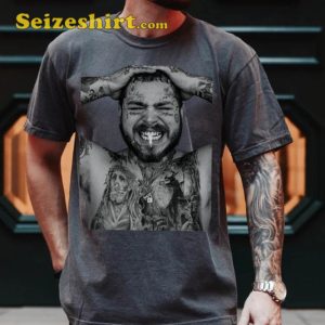 Posty Twelve Carat Tour 2023 Music Concert Post Malone T-Shirt