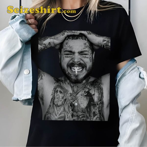 Posty Twelve Carat Tour 2023 Music Concert Post Malone T-Shirt