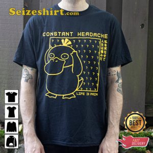 Psyduck Constant Headache Funny Cute The Pokemon Duck Unisex T-Shirt