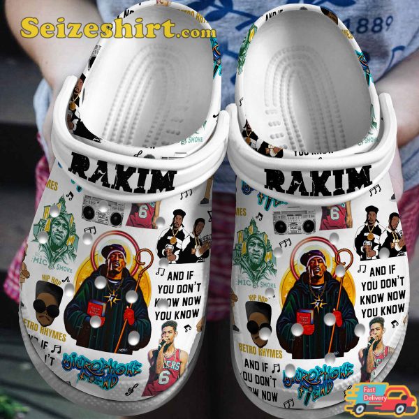 Rakim Music Microphone Fiend Follow the Leader Melodies Comfort Clogs