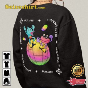 Rave Hydrate Repeat Music Festival Fasn T-Shirt