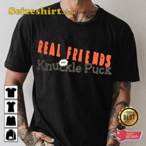 Real Friends And Knuckle Puck Co Headline Fall Tour 2023 Alternative Soundscapes Pop-Punk Vibes T-Shirt