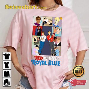 Red White And Royal Blue Movie Comic T-shirt