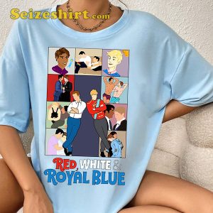 Red White And Royal Blue Movie Comic T-shirt