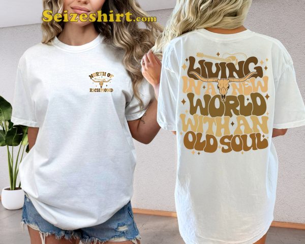 Rich Men North Of Richmond Oliver Anthony Living With An Old Soul Double Sided T-Shirt