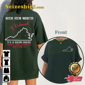 Rich Men North Of Richmond Oliver Anthony Proud Country Music Double Sided T-Shirt