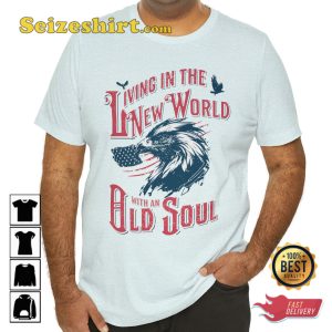 Rich Men North of Richmond Oliver Anthony Living In The New World With An Old Soul Front Logo Designed T-Shir