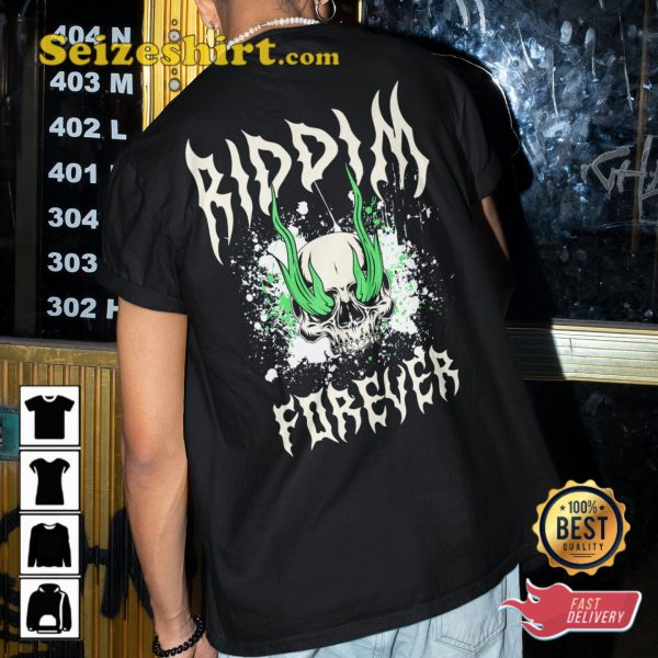 Riddim Forever Rave Merch EDM House Music Festival Outfit Fans T-Shirt