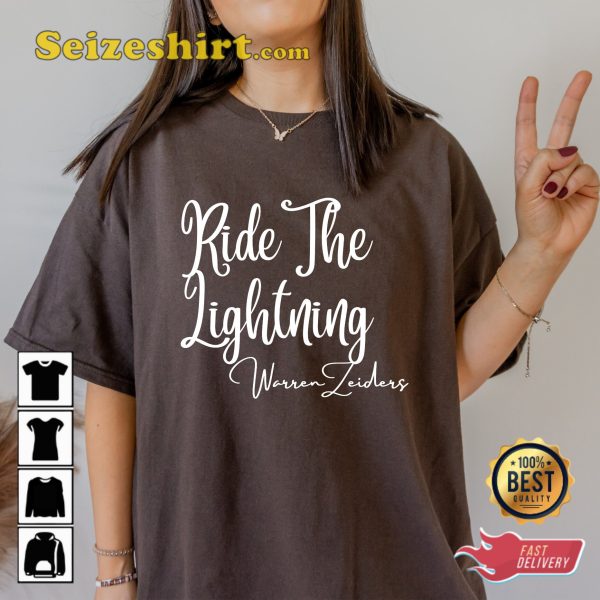 Ride The Lightning Warren Zeiders 2023 Concert T-Shirt