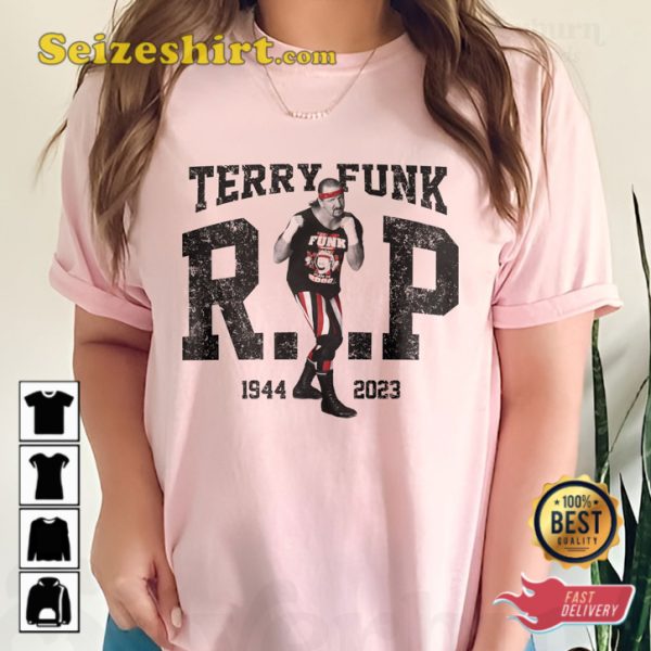 Rip Terry Funk Shirt Heavily Distressed Forever Funker 80s Memorial Shirt