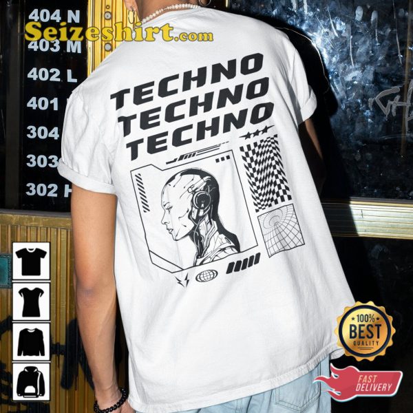 Robo Music House EDM Festival Clothes Techno T-Shirt