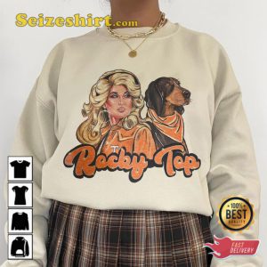 Rocky Top Dolly Parton 70s Vibe Vintage Inspired T-Shirt