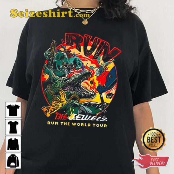 Run The Jewels 2023 Run The World Tour Concert T-Shirt