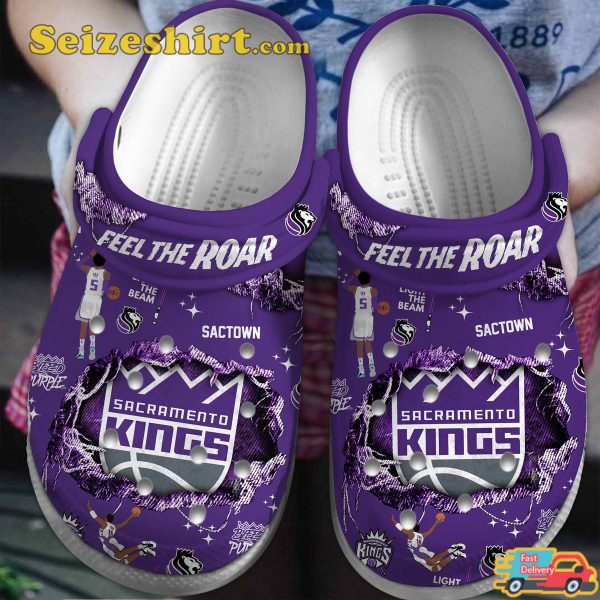 Sacramento Kings Nba Sport Basketball Light The Beam Comfort Clogs