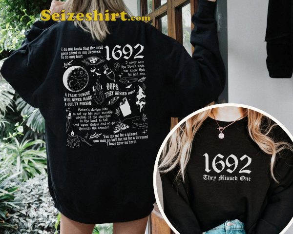 Salem 1692 They Missed One Witch Halloween Costume T-Shirt