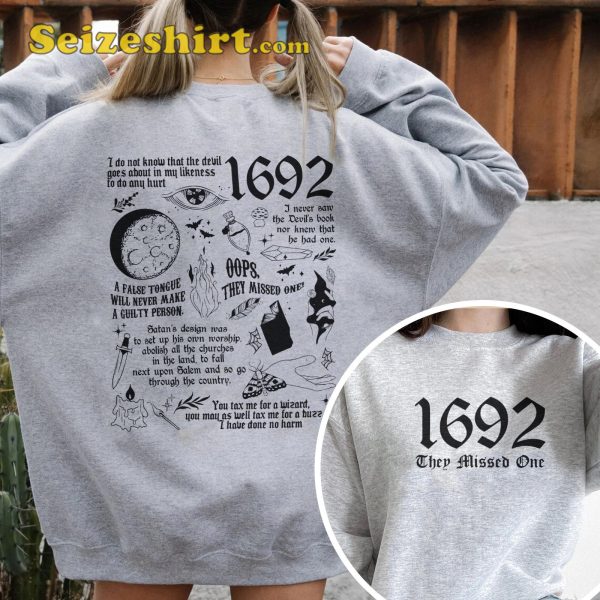 Salem 1692 They Missed One Witch Halloween Costume T-Shirt