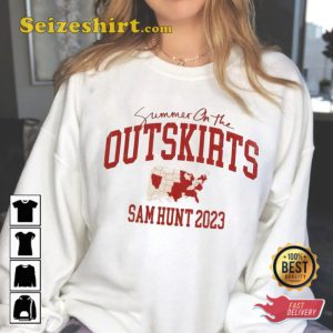 Sam Hunt 2023 Summer On The Outskirts Body Like a Back Road Concert T-Shirt