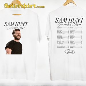 Sam Hunt Tour 2023 Summer On The Outskirts Double Sided T-Shirt