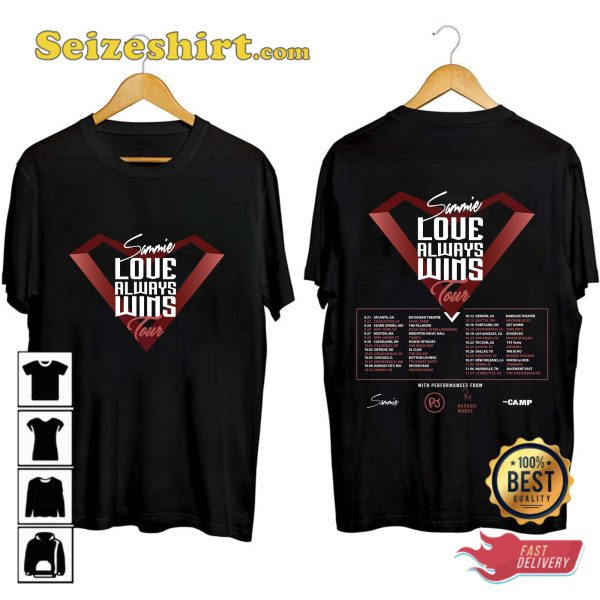 Sammie Love Always Wins Tour 2023 Fan Tribute T-Shirt