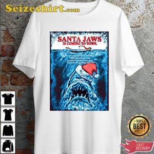 Santa Jaws Christmas Is Coming For You Xmax Scuba Diving Parody Unisex T-Shirt