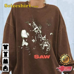 Saw Movie Reverse Bear Trap 90s T-shirt