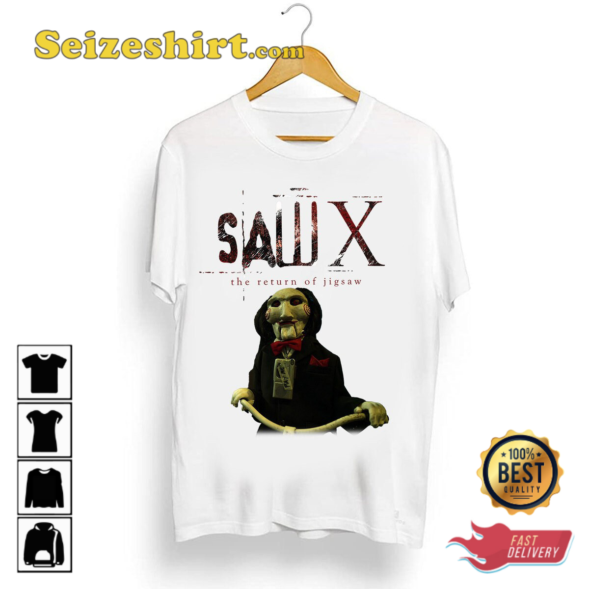 Saw X Movie 2023 Jigsaw Horror Movie Series Spooky Vibes Unisex T-Shirt