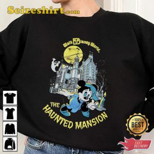 Scary Mickey The Haunted Mansion Disney Halloween T-Shirt