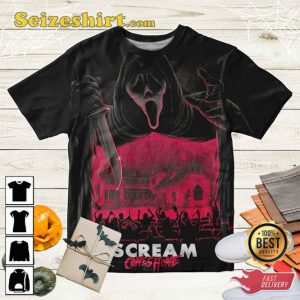 Scream Comes Home American Slasher Film Horror Movie Enthusiast T-Shirt