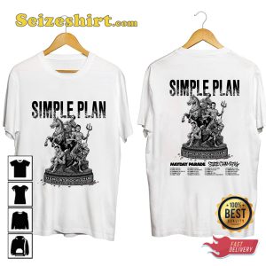Simple Plan Hard As Rock Tour Europe 2024 T-shirt