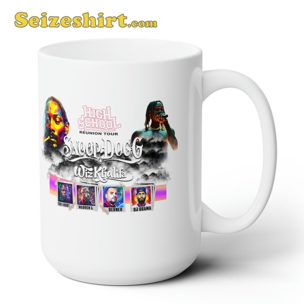 Snoop Dogg High School Reunion Tour 2023 with Wiz Khalifa Ceramic Coffee Mug