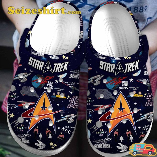 Star Trek Exploring the Stars Movie Sci-fi Vibes Comfort Clogs