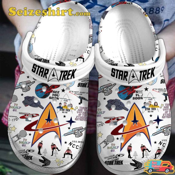 Star Trek Exploring the Stars Movie Sci-fi Vibes Comfort Clogs